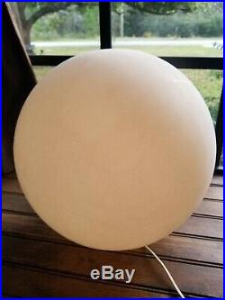 14 Vtg Mid Century Modern Plastic Lollipop Ball Orb Table Lamp RARE / Works