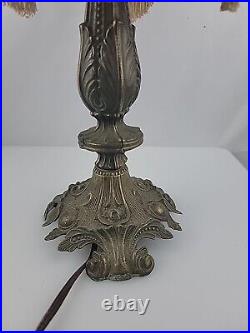 18 Tall Vintage Victorian Style withFringe Boudoir Table Lamp