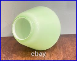 1930s Art Deco Pale Green Opaline Table Lamp Shade Opaque Glass Geometric 5'