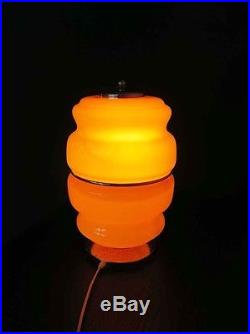 1970s Murano Vintage table lamp orange color
