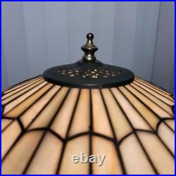 20D Antique Vintage Tiffany Style Fishscale Stained Glass Table Lamp Rainaud