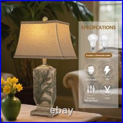 25 Vintage Table Lamps, 3 Color Temperature Rustic Retro Beside Lamp Set of