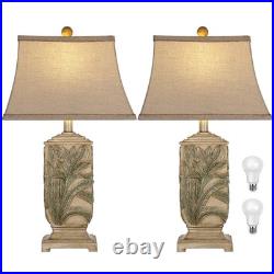 25 Vintage Table Lamps, 3 Color Temperature Rustic Retro Beside Lamp Set of