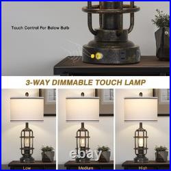 26 Vintage Industrial Table Lamp Set of 2 LED Bronze Lolikit TD-LO-506 26 Vintage Industrial Table Lamp Set of 2 LED Bronze Lolikit TD-LO-506