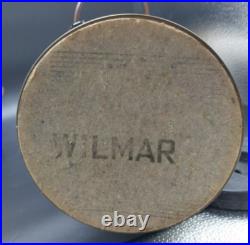 2 1960's Vintage Wilmar Co. White Floral Porcelain/Ceramic Brass Base Table Lamp