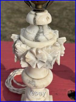 2 Beautiful lamps -mid century Italian Alabaster- Rewired And Ready To Go