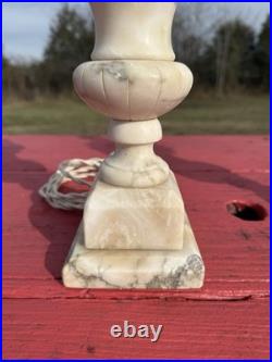 2 Beautiful lamps -mid century Italian Alabaster- Rewired And Ready To Go