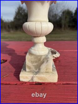 2 Beautiful lamps -mid century Italian Alabaster- Rewired And Ready To Go