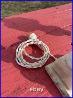 2 Beautiful lamps -mid century Italian Alabaster- Rewired And Ready To Go