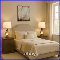 2-Pack 25.5 Vintage Bronze Table Lamps Night Light + Dual USB Ports 2-Pack 25.5 Vintage Bronze Table Lamps Night Light + Dual USB Ports