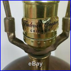 2 Vintage Frederick Cooper Lamps Pair Asian Oriental Vase Jar chicago