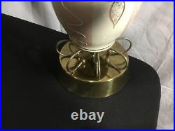 (2) Vintage Mid Century Modern Retro Atomic 50's Table Lamp 60's Lamps