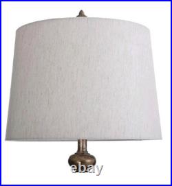 34 in. Tuscana Cream Table Lamp with Antique Distressed Finish