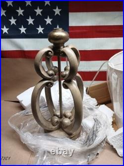 34 in. Tuscana Cream Table Lamp with Antique Distressed Finish