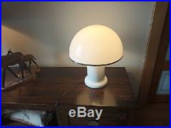 60/70 Vintage/Retro Guzzine style Mushroom Table/Hall Lamp White