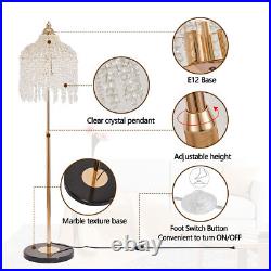 63 3 Light Vintage Crystal Floor Lamp LED Gold Waterfall Design for Living Room 63 3 Light Vintage Crystal Floor Lamp LED Gold Waterfall Design for Living Room