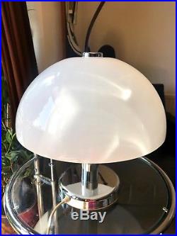 70s original vintage retro Mid Century Space Age Guzzini style Chrome table lamp