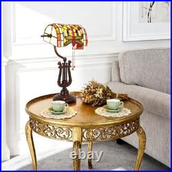 7.9''Vintage Single Headed Bread Table Lamp, Tiffany Book Table Lamp, Glass Lamp