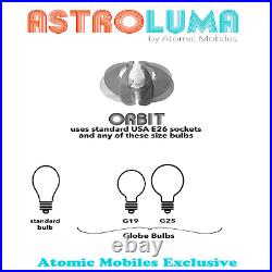 ASTROLUMA Orbit Space Age Table Lamp 1970s Retro Mid Century Modern Atomic Mod