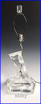 A Vintage Modernist Lucite Lamp