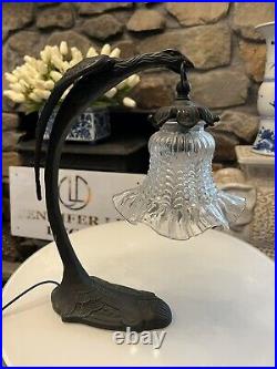 After Charles Ranc Art Nouveau Deco Vintage Table Lamp Metal Eagle Bird