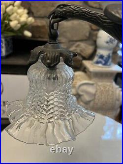 After Charles Ranc Art Nouveau Deco Vintage Table Lamp Metal Eagle Bird