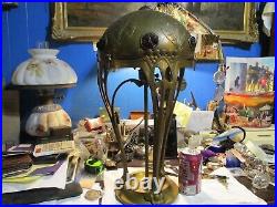 Antique Austrian Jeweled Lamp