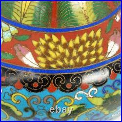 Antique Chinese Cloisonné Enamel Table Lamp c1920