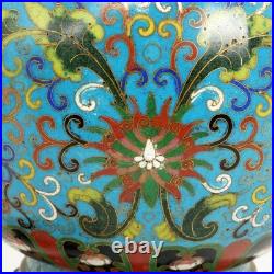 Antique Chinese Cloisonné Enamel Table Lamp c1920