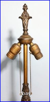 Antique Depression Era Spanish Revival Ship Lamp w Fat Boy Pull Chain Sockets