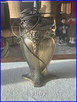 Antique Table Lamp Base for Slag Glass Shade Restoration Piece