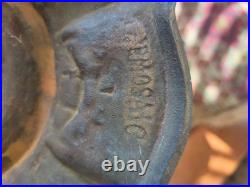 Antique The Mosaic Shade Co. Chicago Bent Slag Glass Table Lamp. Circa 1905-1914