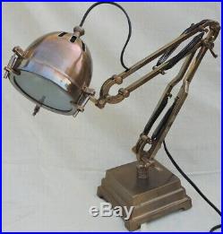 Antique Vintage Brass Table Lamp Royal Desk Light