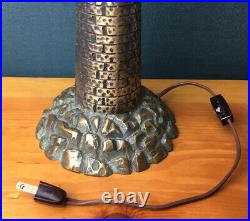 Antique Vintage Cast Brass Lighthouse Light House Table Lamp 14 Tall
