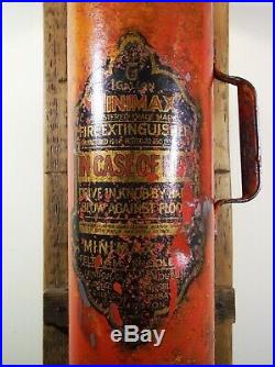 Antique/Vintage Red Fire Extinguisher Industrial/Steampunk Table/Desk Lamp/Light