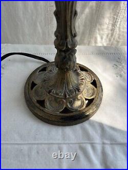 Antique cast iron table lamp