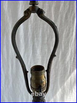 Antique cast iron table lamp