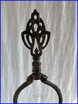 Antique cast iron table lamp