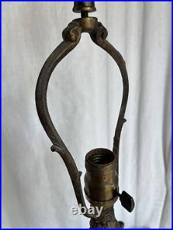 Antique cast iron table lamp