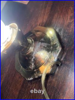 Art Deco Table Lamp Odeon/Hollywood Regency Vintage Frosted Seashell 1930