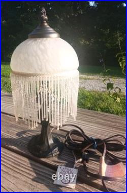 Authentic Vintage Victorian Revival Boudoir Lamp by Paul Sahlin Tiffanys 1982