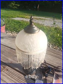 Authentic Vintage Victorian Revival Boudoir Lamp by Paul Sahlin Tiffanys 1982