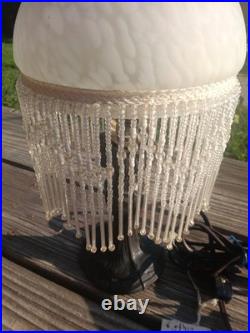 Authentic Vintage Victorian Revival Boudoir Lamp by Paul Sahlin Tiffanys 1982