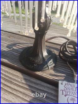 Authentic Vintage Victorian Revival Boudoir Lamp by Paul Sahlin Tiffanys 1982