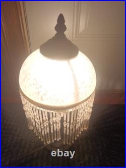 Authentic Vintage Victorian Revival Boudoir Lamp by Paul Sahlin Tiffanys 1982