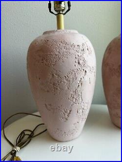 BEAUTIFUL Vintage 80's/Post Modern Clay/Teracotta Lamp Pier 1