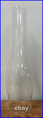 Blue Floral Glass Vintage Table Lamp 3-Way Light 23 Tall TESTED