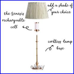 Brass Cordless Light Base Shade And Bulb Included