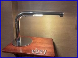 C1960s 70s Robert Sonneman Chrome Tube Table Lamp Beautiful High MOD Design