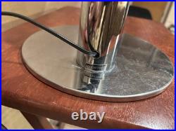 C1960s 70s Robert Sonneman Chrome Tube Table Lamp Beautiful High MOD Design